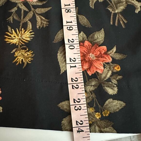 B Collection by Bobeau Women's Black Floral Balloon Half Sleeve Top Size Small - Picture 6 of 11
